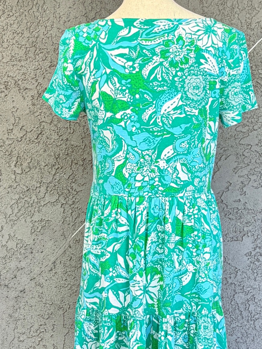 Lilly Pulitzer Tiered T-Shirt Dress Geanna Style 010343 Cotton  Small - Picture 11 of 12